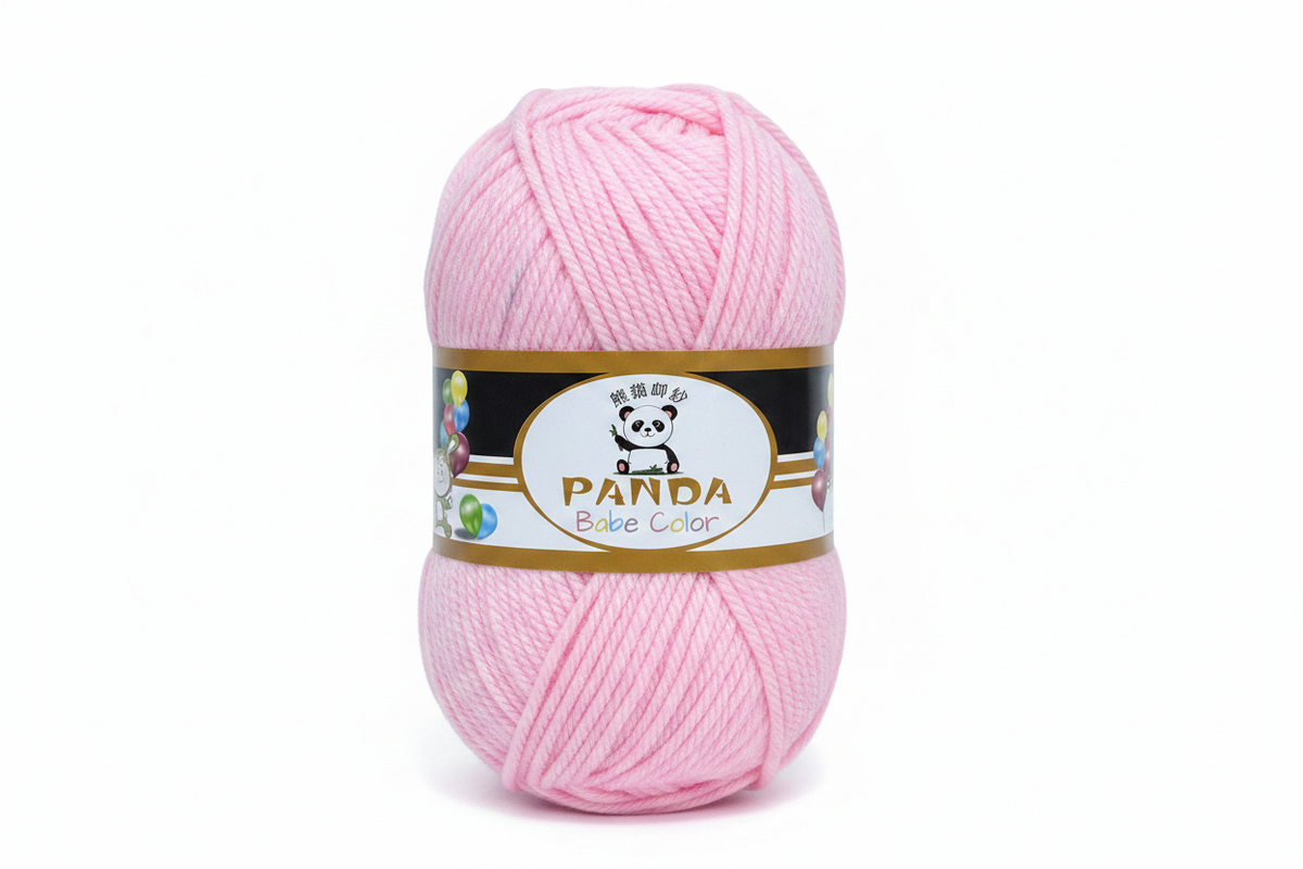 Panda Babe Color Milk Cotton Yarn Pink 80g Ball