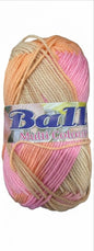 Bally Multi Colour Yarn - 4Ply Acrylic - 80 g