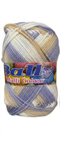 Bally Multi Colour Yarn - 4Ply Acrylic - 80 g