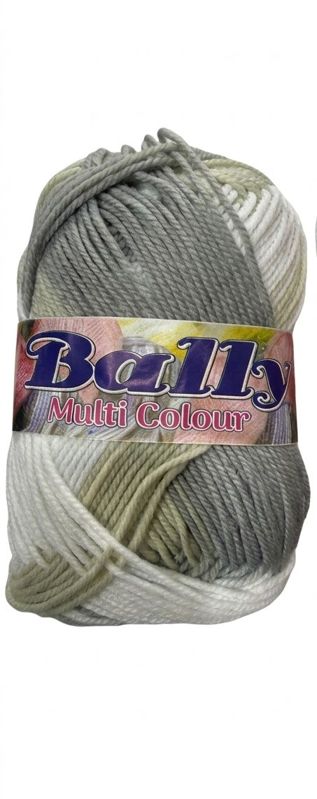 Bally Multi Colour Yarn - 4Ply Acrylic - 80 g