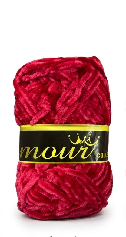 Plain Velvet Wool Yarn All Shades - 80g