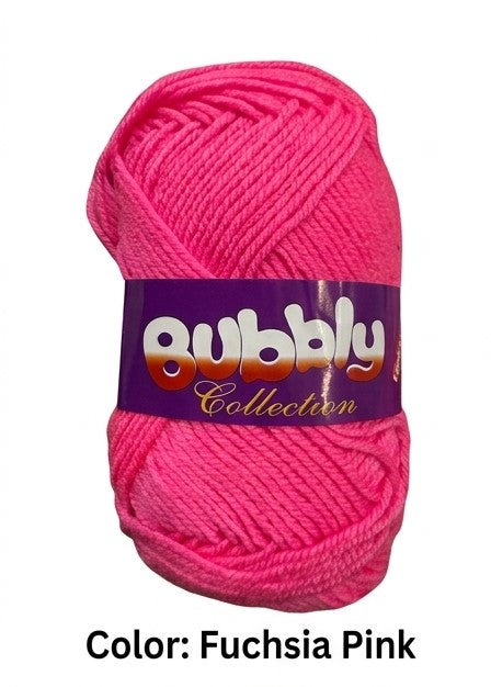 Bubbly Collection – Premium 4Ply Acrylic Yarn | 50+ Vibrant Colors