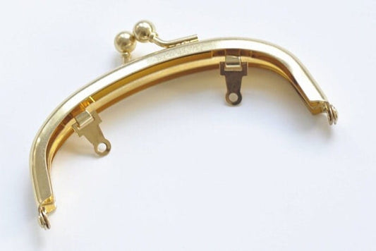 Gold Arch Purse Frame Clasp – Metal Kiss Lock Bag Frame
