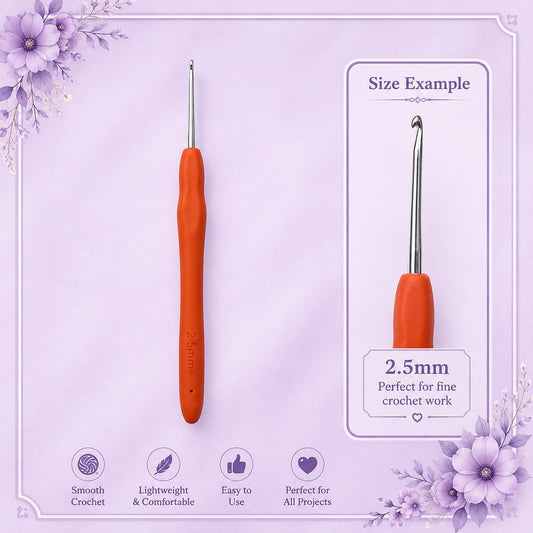 Crochet Hook – Rubber Handle