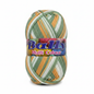 Bally Multi Colour 4Ply Acrylic Yarn - Green Orange White