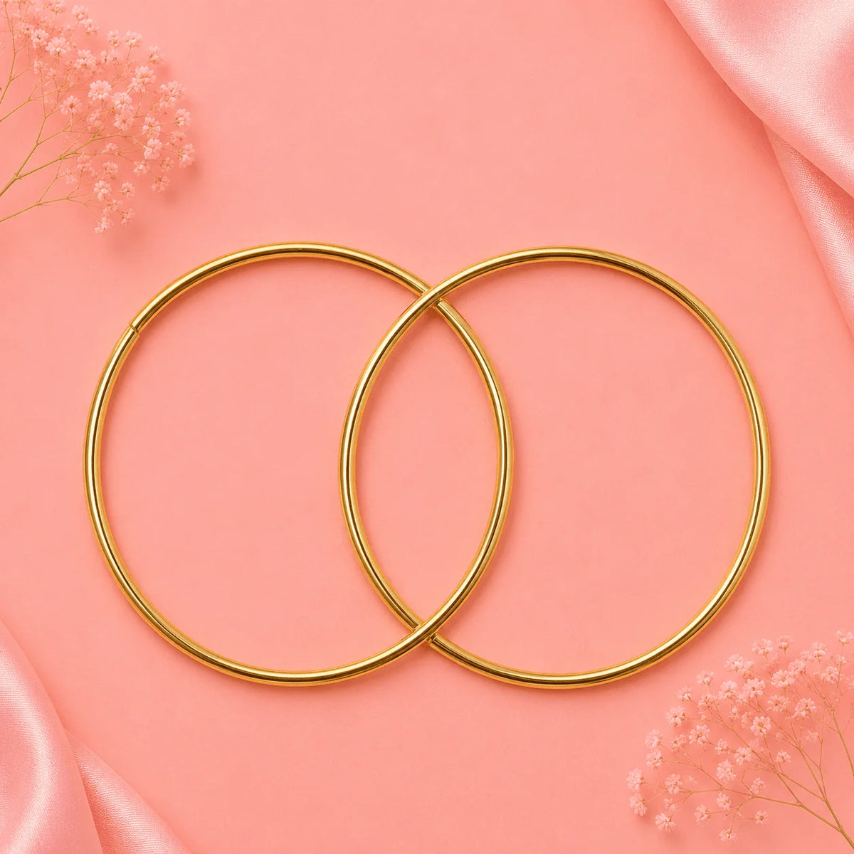 Round Metal Bag Handles – Gold Purse Handles (1 Pair)