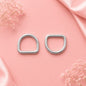 Gold & Silver Metal D Rings for Bags – Heavy Duty Handbag Strap Hooks (1 Pair)
